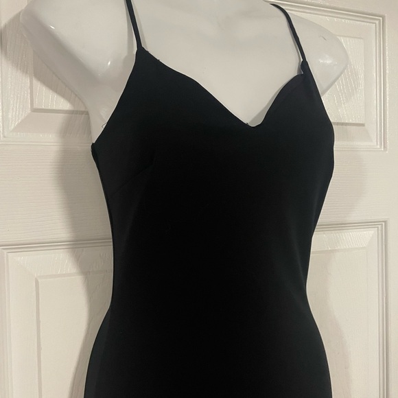 Black maxi dress with side slit by C'est Moi size S - Picture 3 of 5